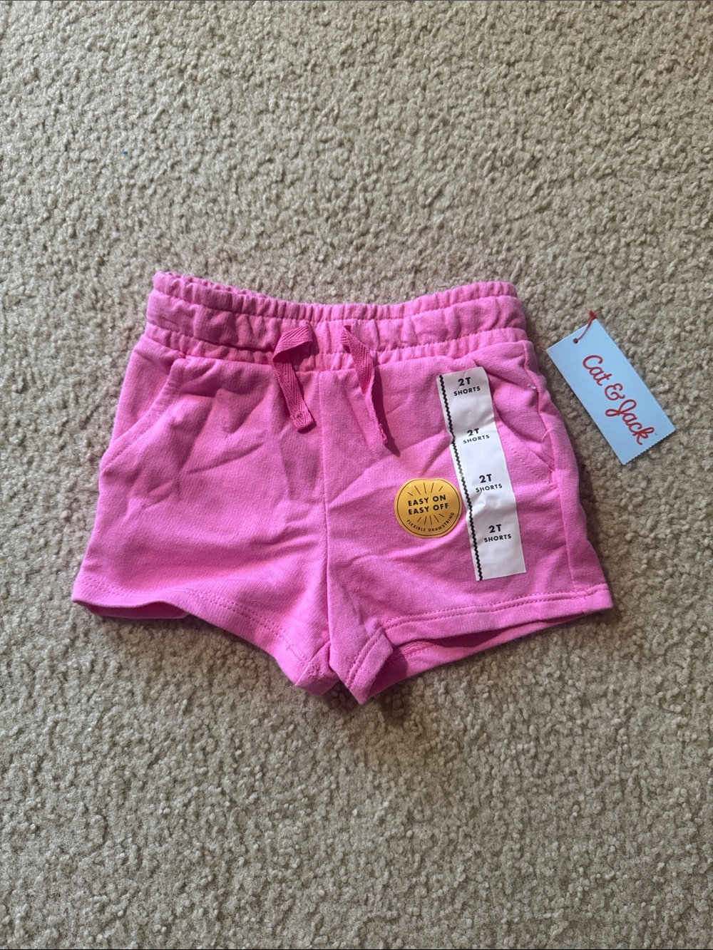 Cat & Jack Bright Pink Girls' Knit Shorts